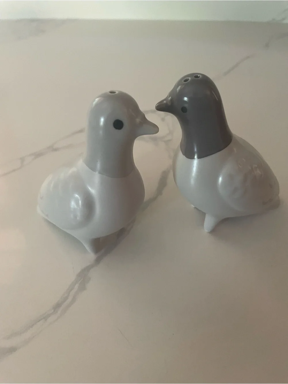 Fred Ceramic Clay Pigeon Salt & Pepper Set